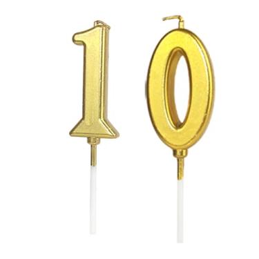 Imagem de Velas de aniversário numeral 3D, vela digital de aniversário, sobremesa, bolo, festa, atmosfera romântica, decoração de bolo, decoração de topo para aniversários, casamentos, festas (10)