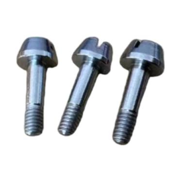 Imagem de Fenteer Parafuso da válvula de bocal do trompete 4mm x 13mm, peça de reposição à ferrugem para eixo central, em aço inoxidável, 3 Pecas