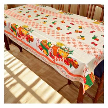 Imagem de Toalha para Mesa 6 Lugares 2,00 x 1,40cm Tecido Oxford Retangular Fácil de Limpar (Modelo - 6)