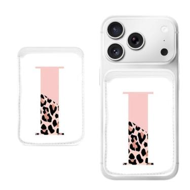 Imagem de Suporte magnético para iPhone, carteira fina de couro PU, capa para cartão, capa traseira para cartão, acessório de telefone fofo