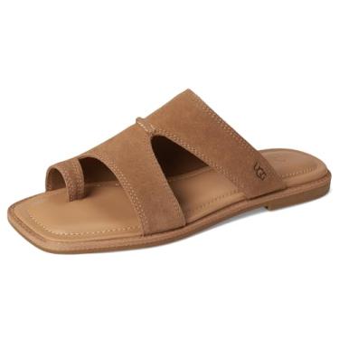 Imagem de UGG Sandália rasteira feminina Matira, Camurça castanha, 34