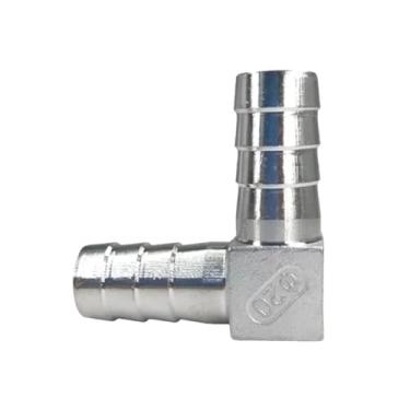 Imagem de Mangueira Barb 304 Aço Inoxidável Mangueira Cauda Barb Conectores 6 mm 8 mm 10 mm 12 mm L Cotovelo Encaixe de Tubulação Pagoda Cauda Barb Conector (50 mm)