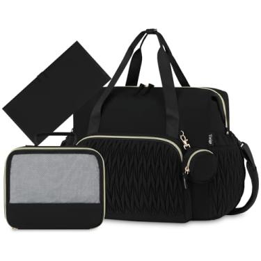 Imagem de Yorige Sacola de fraldas para bebês, 6 peças, bolsas hospitalares grandes para mães com trocador de fraldas, capa de chupeta para parto de parto, menino e menina