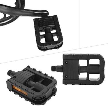 Imagem de KIMISS Pedais Dobráveis ​​para Mountain Bike Vintage - Apoios para Os Pés de Bicicleta Antiderrapantes de Nylon para Conforto e Segurança (Preto)