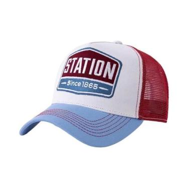 Imagem de Boné De Beisebol Unissex Respirável Em Malha Com Estampa De Letras STA