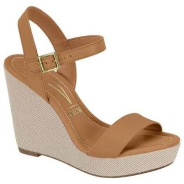 Imagem de Sandália Anabela Moda Feminina Vizzano 6283.2000 - Camel-Feminino
