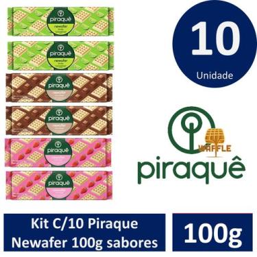 Imagem de Kit  C/10  Piraque Newafer 100g sabores