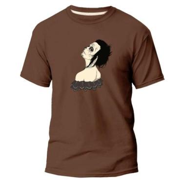 Imagem de Camiseta Básica Algodão Premium Estampa Digital La Catrina - Pavesi, M