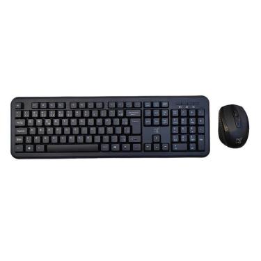 Imagem de Kit Teclado e Mouse sem Fio Maxprint Exagon, Wireless, ABNT2, Preto , mouse 1200DPI - 60000146-Unissex