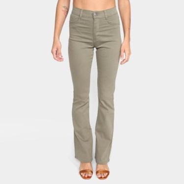 Imagem de Calça flare Sawary boot cut cintura alta feminina