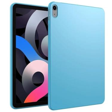 Imagem de GUNPRIO Capa azul para iPad Air 11 polegadas M3 M2 2025 2024/11 polegadas Air 5ª 4ª geração 2022 2020, capa traseira macia e flexível de TPU