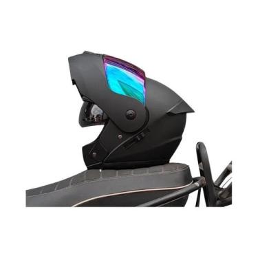 Imagem de Capacete Modular Aprovado Pelo DOT Com Dupla Lente E Visor Interno Par