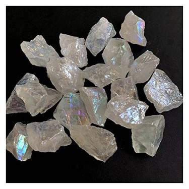 Imagem de Cristal natural Aura Quartzo áspero Pedras Brutas Pedras Naturais Cristais Pedras Preciosas Reiki Decoração de Casa (Cor: 30-50 mm, Tamanho: 100g)
