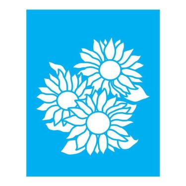 Imagem de Stencil Tamako Girassol - 20X25Cm - Ref B779