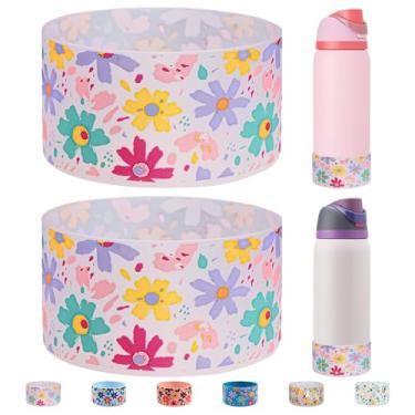 Imagem de HEYSKAY 2 peças de bota de silicone para garrafa de água Owala Flask 1,134 g, capa protetora antiderrapante para Owala Twist, garrafa de água de aço inoxidável FreeSip and Flip sem BPA