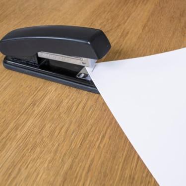 Imagem de kit 3 Grampeador Papel Profissional Reforçado Metal Aço 25 Folhas Cor Preto