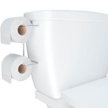 Imagem de Suporte Duplo para Papel Higiênico para Caixa Acoplada Cromado Stolf