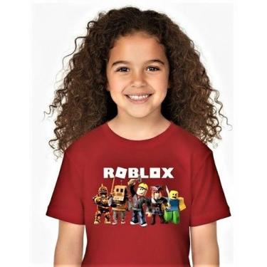 Imagem de Camiseta Infantil Roblox Manga Curta 100% Algodão menino e menina - Br