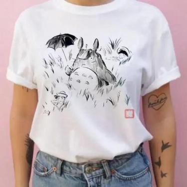 Imagem de Camiseta Unissex De Verão De Manga Curta Studio Ghibli Totoro Harajuku