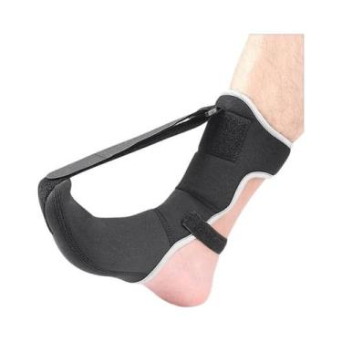 Imagem de Tala Noturna Ajustável Para Fascite Plantar Com Faixa Elástica Dorsal 