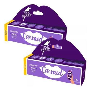 Imagem de Kit 2 Und Hidratante Labial Carmed Açai Oakberry 10g Com Cor