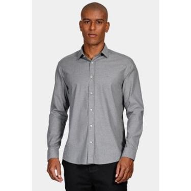Imagem de Camisa Aramis Manga Longa Slim Antilia Cinza Médio-Masculino