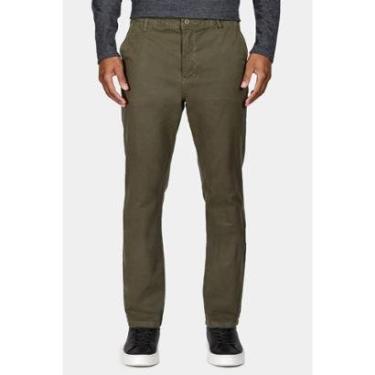 Imagem de Calça Chino Básica Verde Militar-Masculino