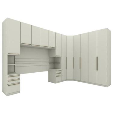 Imagem de Quarto Modulado Casal Seletto 7 Peças Areia - Móveis Henn, Areia