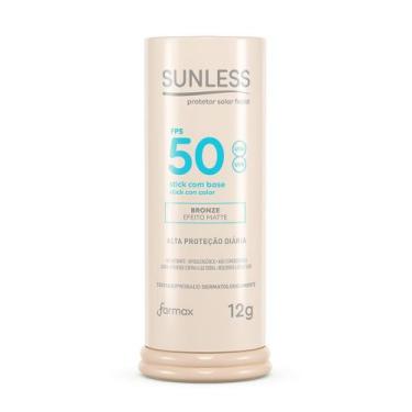 Imagem de Protetor solar stick c/ base bronze 50 fps matte sunless 12g - Farmax