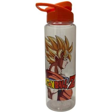 Imagem de Garrafa Garrafinha de Água Infantil Squeeze Goku Super Saiyajin 750ml 
