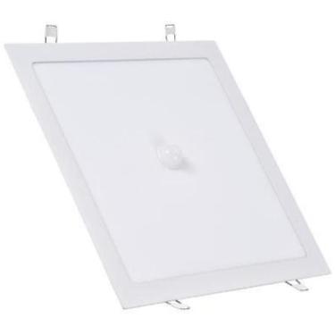 Imagem de Plafon Led Quadrado Embutir Com Sensor Presença 18W 6500K - Avant