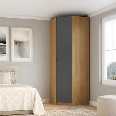 Imagem de Guarda-Roupa 1 Porta Canto 100% MDF 45 Clean Altezza - Belmax