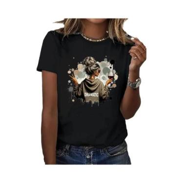 Imagem de Camiseta Gráfica Casual Feminina Y2K Hip Hop Com Estampa De Vinho, Man