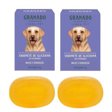 Imagem de Kit 2 Sabonete Pet Cachorro Gato Granado Glicerina Maciez e Hidratação