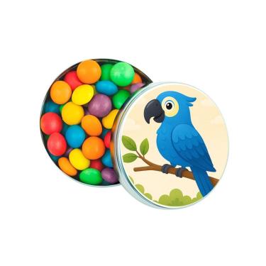 Imagem de Latinha Lembrancinha Personalizada Arara Azul