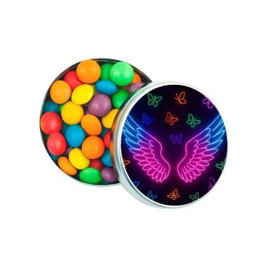 Imagem de Latinha Lembrancinha Personalizada Asas Neon