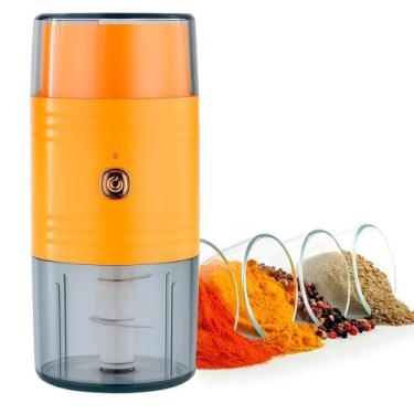 Imagem de Moedor Portátil Sem Fio USB 18cm Alta Velocidade Café Temperos e Papin
