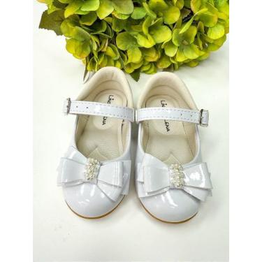 Imagem de Sapatilha Flor Di Mila Charlote Branca para Meninas, Branco, 18