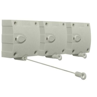 Imagem de Varal Modular Parede Kala 3 Módulos 4,8M Cada