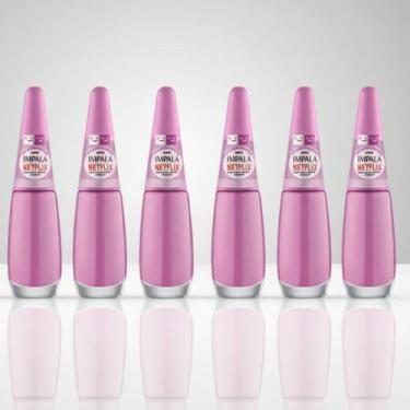 Imagem de Kit 6 Esmaltes Impala Cremoso Netflix Maratonando Ama um K-drama