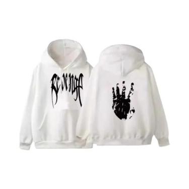 Imagem de Moletom Unissex Hip Hop Com Capuz, Pullover De Fleece Para Homens E Mu