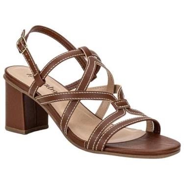 Imagem de Sandália Feminina Via Scarpa Missu Salto Médio - Conforto e Estilo, Ca