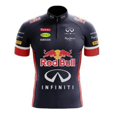 Imagem de Camisa Infantil Kids Ciclismo Criança Red Bull Manga Curta Dryfit Prot
