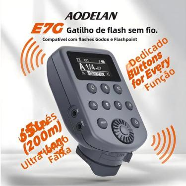 Imagem de Transceptor De Flash Sem Fio AODELAN E7G Não-TTL HSS Para Câmeras Godo