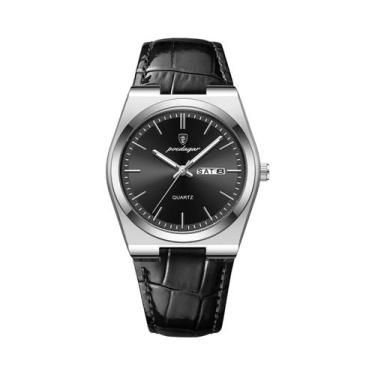 Imagem de Relógio De Quartzo Masculino À Prova d'Água Luxuoso Com Data E Semana,