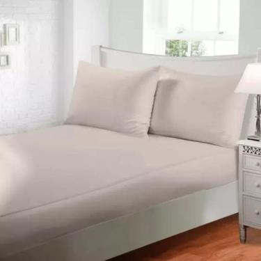 Imagem de Jogo de Cama Lençol Queen Jolitex Toque de Seda 300 Fios 3Pçs, FENDI