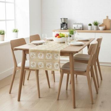 Imagem de Trilho De Mesa Metalizado Dourado Mod402 Rolo 0,50x20m Vinil PVC - Pla