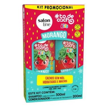 Imagem de Sl kit to de cacho sh300ml+cond200ml kids morango - Salon Line