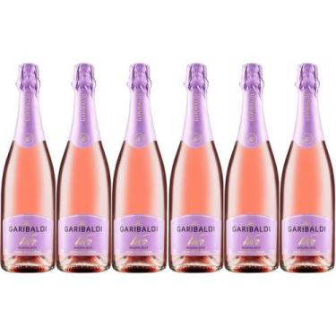 Imagem de Espumante Moscatel Vero Rose Garibaldi 750ml Kit Caixa 6un