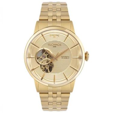 Imagem de Relógio Technos Automático Masculino Open Heart Dourado - G3265AU/1X